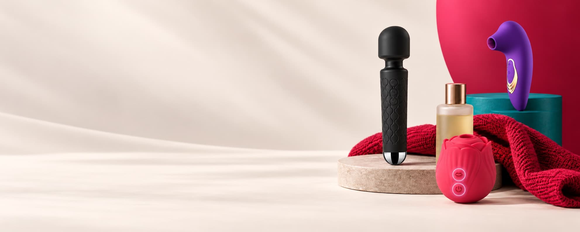 A selection of Ludus Love pleasure and wellbeing products